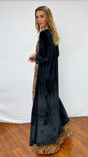 Kimono Chofi Terciopelo Negro