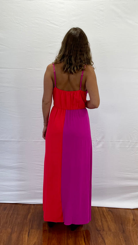 Vestido USA Duo Rojo Fucsia