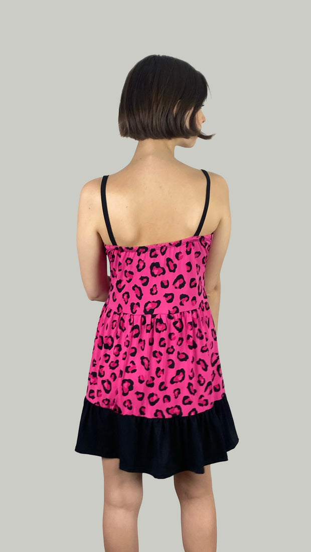 Vestido Vilma Print Fucsia