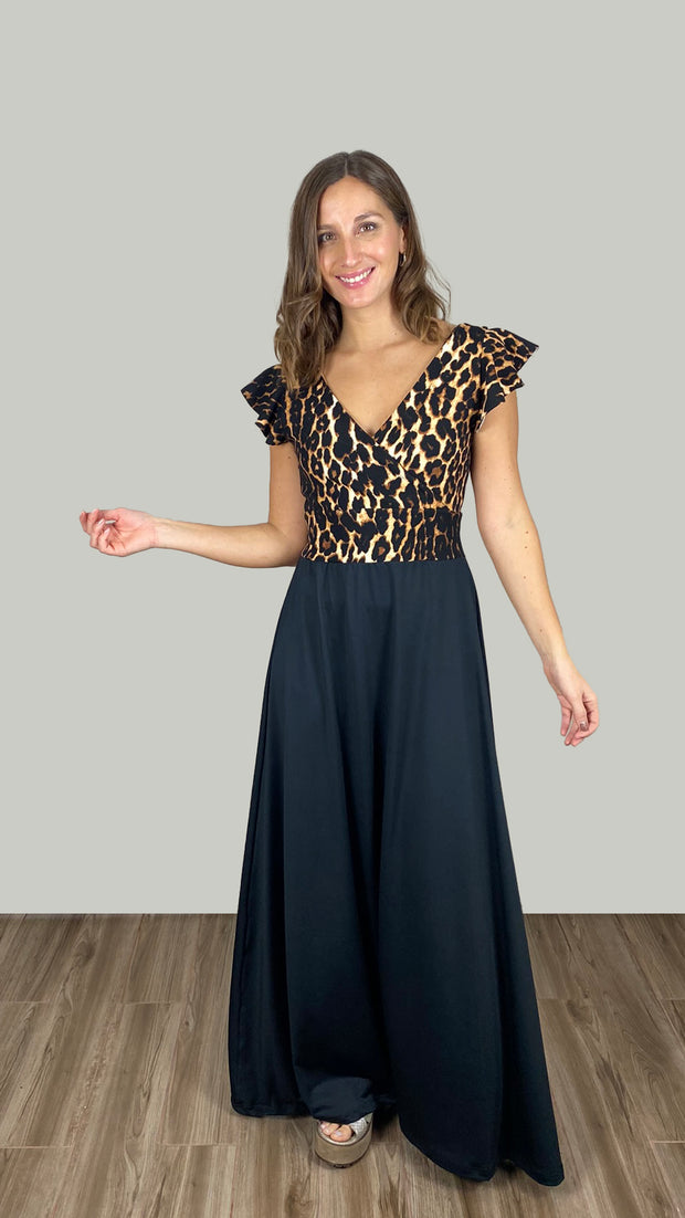 Vestido Anette Print Negro