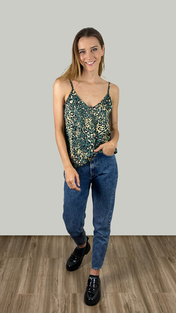Polera Pili Print Verde