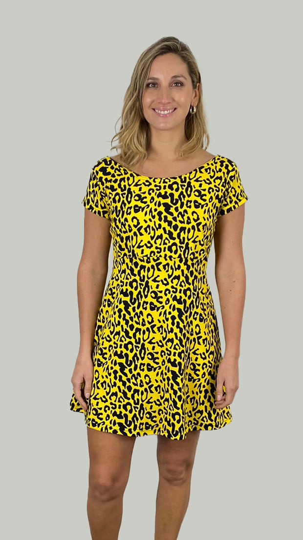 Vestido Olivia Print Amarillo