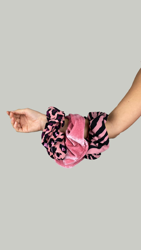 Scrunchie Plush Rosa