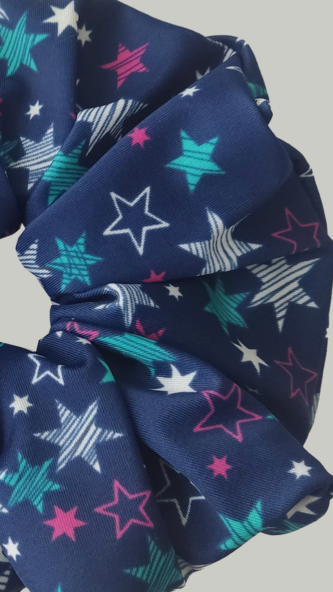 Scrunchie Estrellas Azul