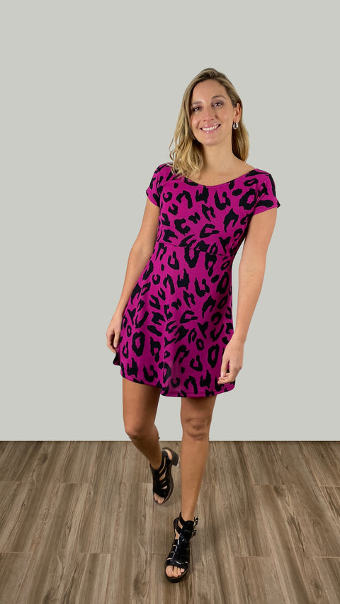 Vestido Olivia Print Magenta