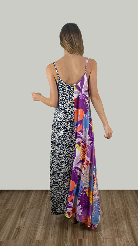 Vestido Dua Print Azul