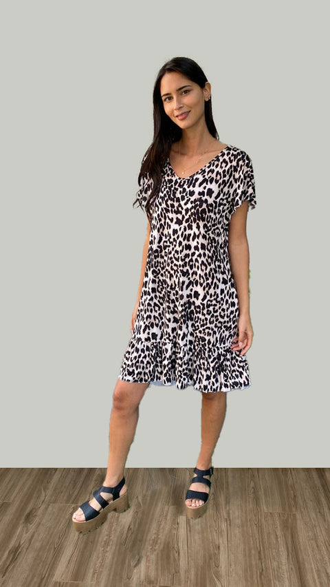 Vestido Ale Print Café