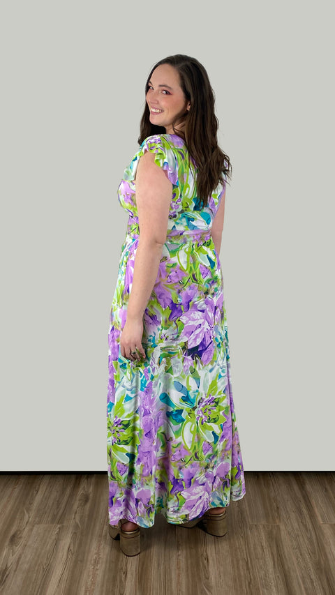 Vestido Anette Verde Lila XL/XXL