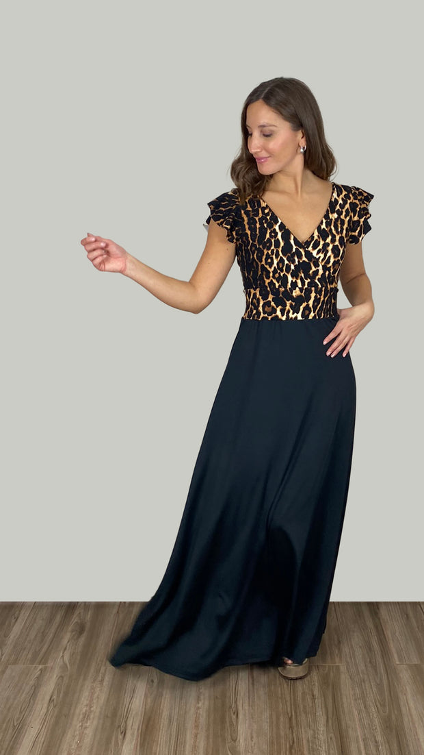 Vestido Anette Print Negro