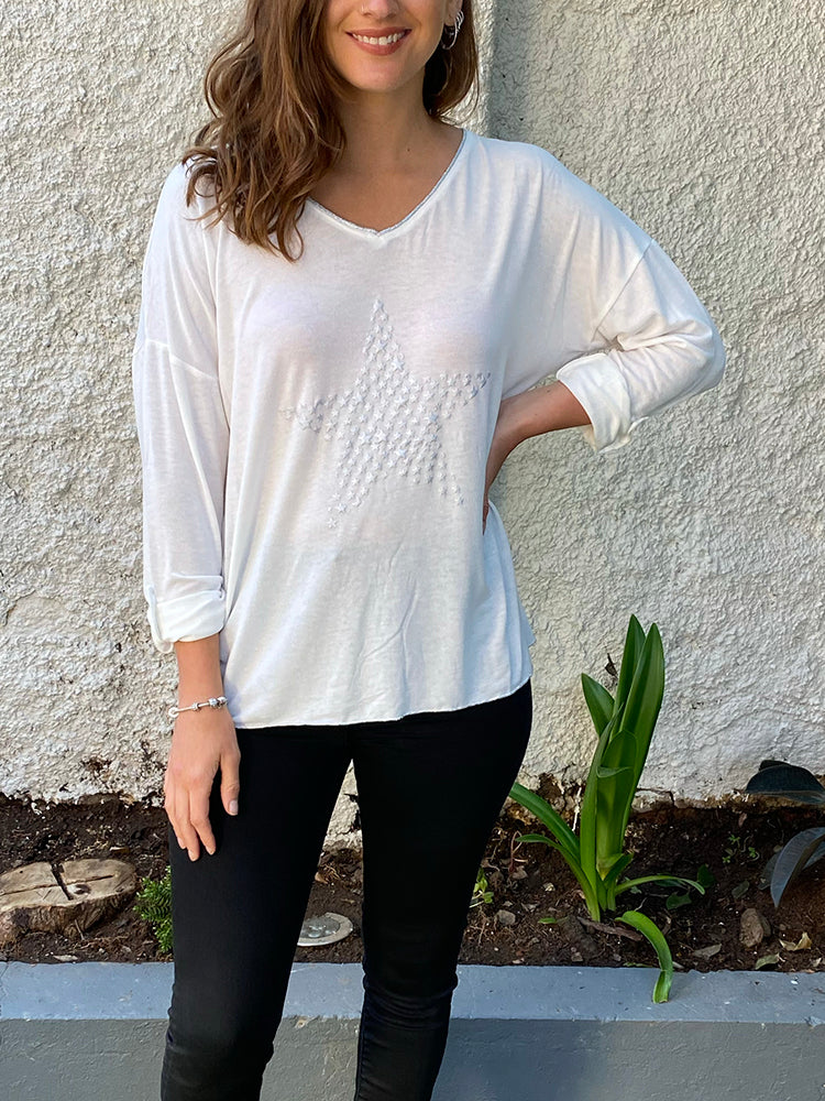 Polera Sabrina Blanca