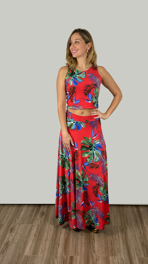 Conjunto Julieta Rojo Tropical