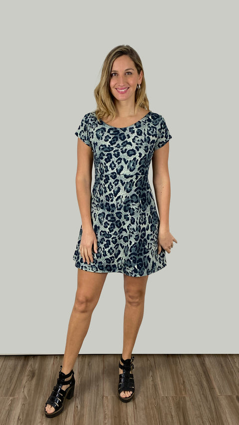 Vestido Olivia Print Gris