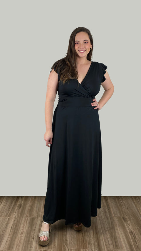 Vestido Anette Negro L y XL La Maja